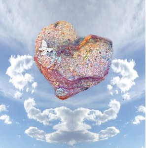 heart in clouds